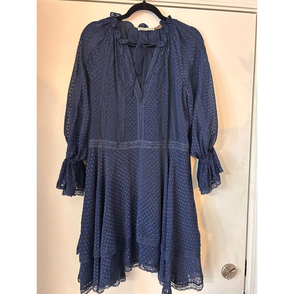 Alice & Olivia Joanne Tiered Hankerchief Dress 6